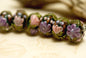 10407401 - Seven Hidden Garden Rondelle Beads
