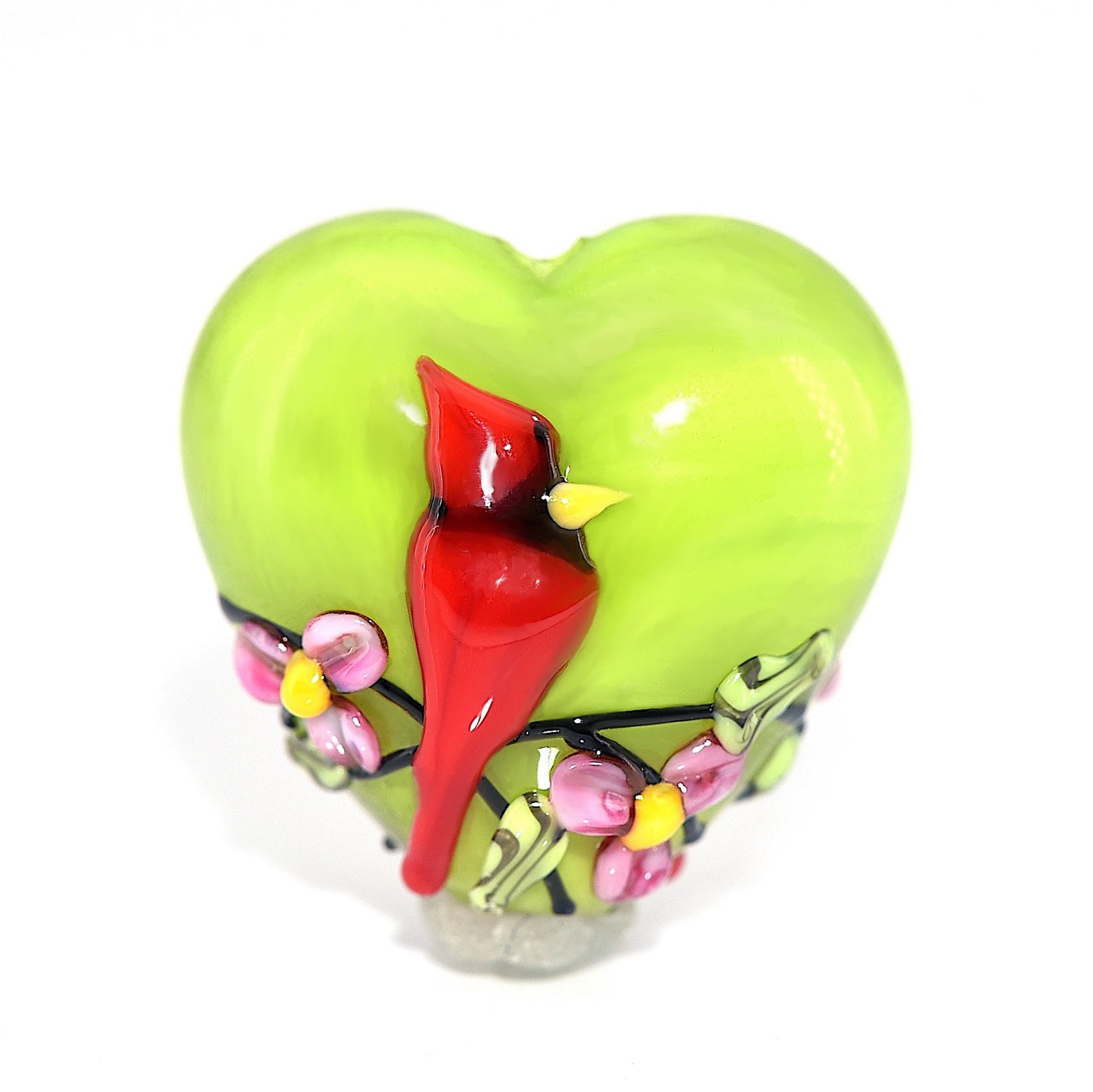 11834405 - Spring Red Cardinal Heart