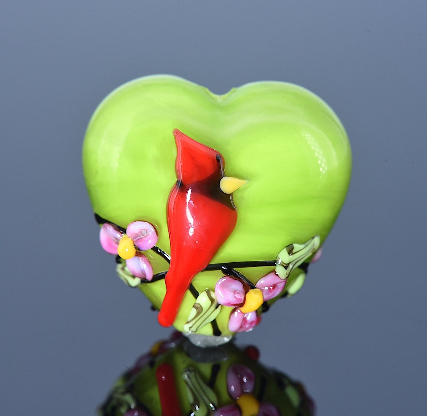 11834405 - Spring Red Cardinal Heart