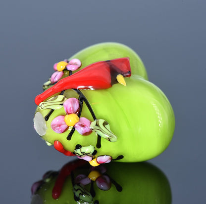 11834405 - Spring Red Cardinal Heart