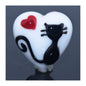 11840505 - Loving Cat Heart Bead