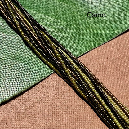 Multi Strand Thick Seed Bead Necklaces - 18 Strand