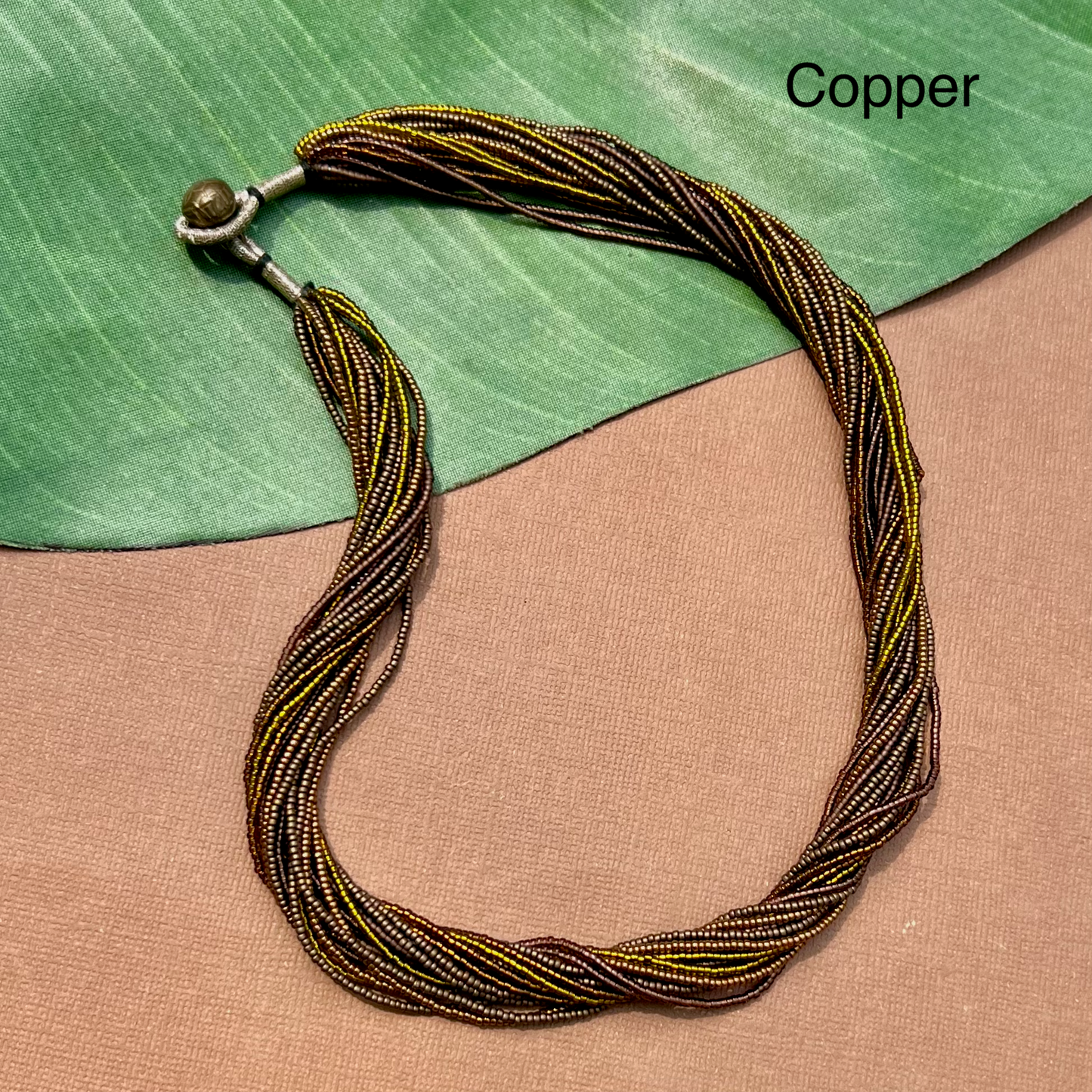 Multi Strand Thick Seed Bead Necklaces - 18 Strand