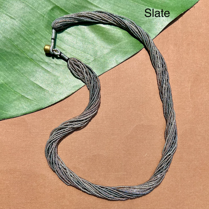 Multi Strand Thick Seed Bead Necklaces - 18 Strand