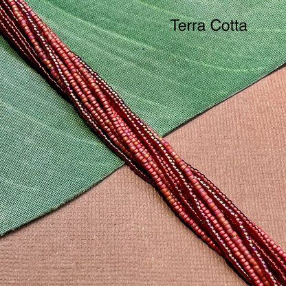 Multi Strand Thick Seed Bead Necklaces - 18 Strand