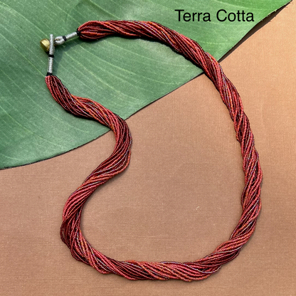 Multi Strand Thick Seed Bead Necklaces - 18 Strand