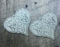 Engraved Heart Acrylic Earring Pair - Components - Jewelry Making - CB&CO