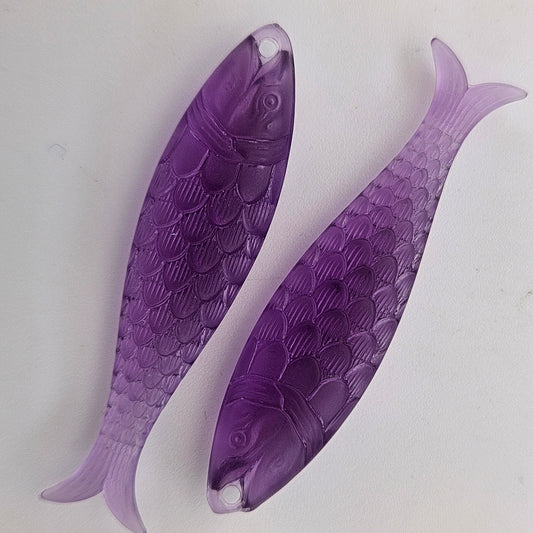 Fish Drop 48mm Mulberry Purple Matte
