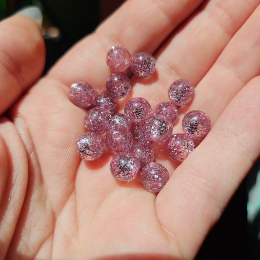 Glitter Round 8mm Dalia