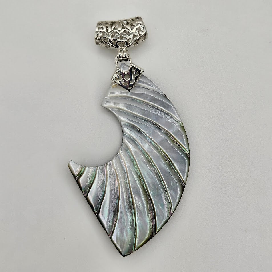 Carved Shell Pendant