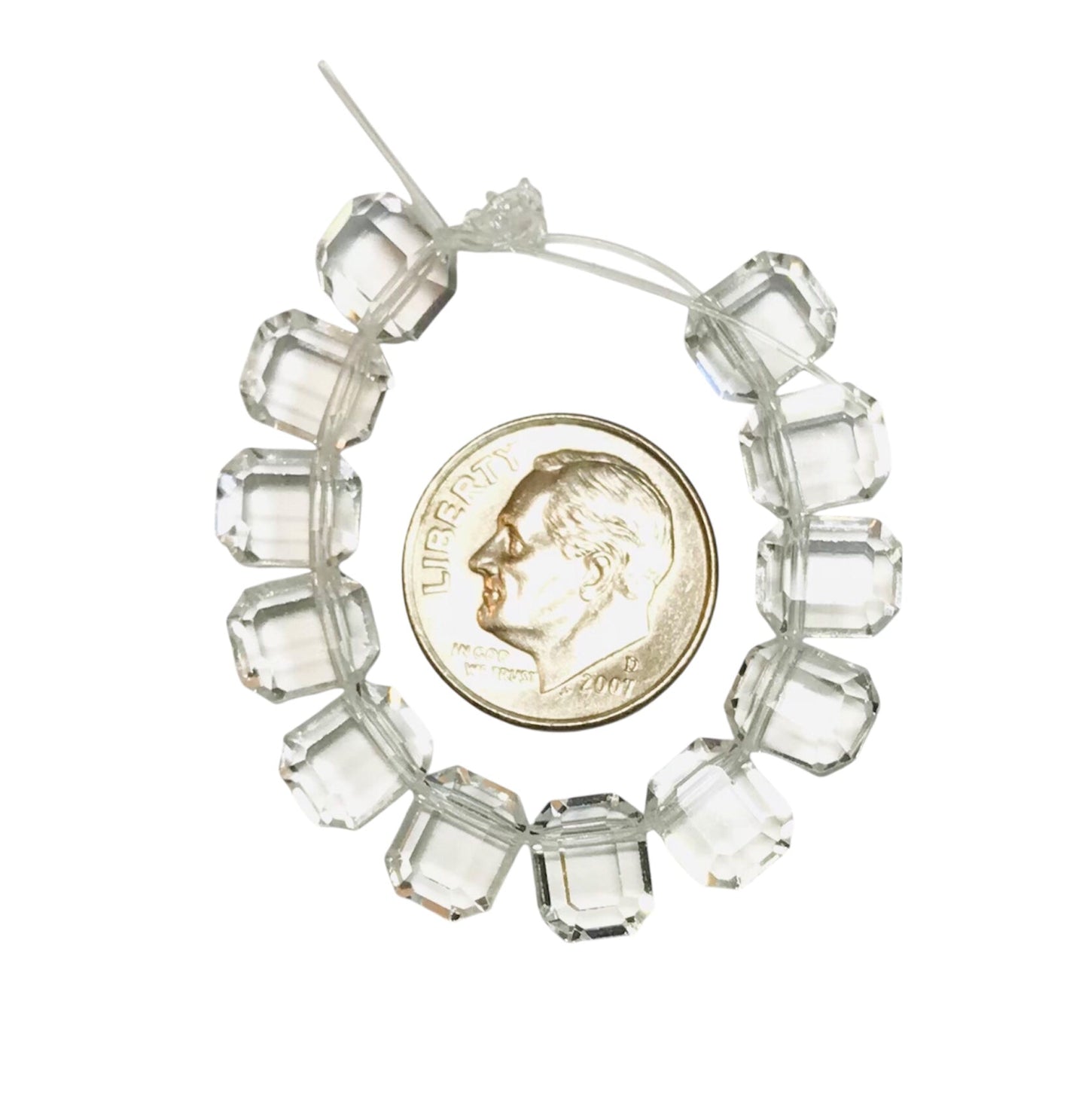 Vintage Swarovski Crystal Beads - Article 5105 - 8x6.5mm - Crystal