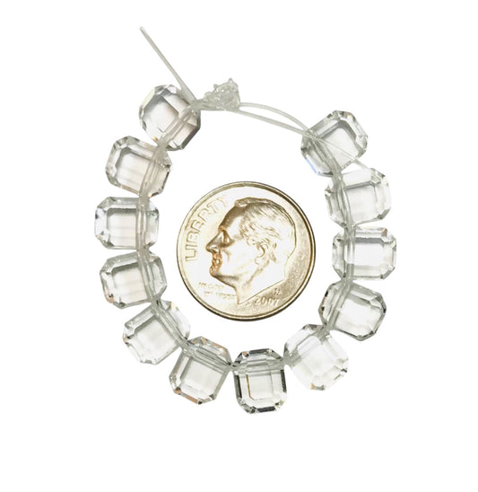 Vintage Swarovski Crystal Beads - Article 5105 - 8x6.5mm - Crystal