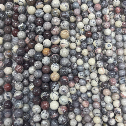 Porcelain Jasper Round 6mm 8mm