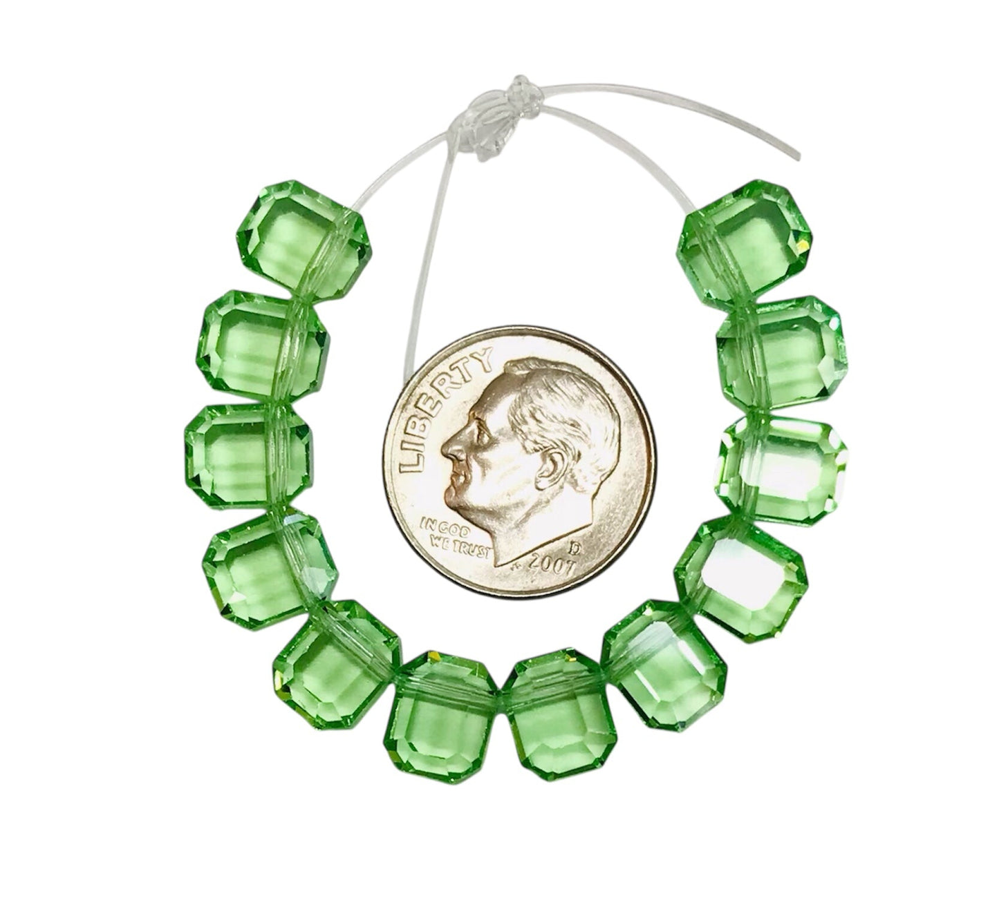 Vintage Swarovski Crystal Beads - Article 5105 - 8x6.5mm - Peridot