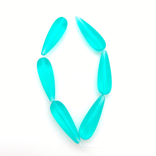 Drop 30x10mm Ice Green