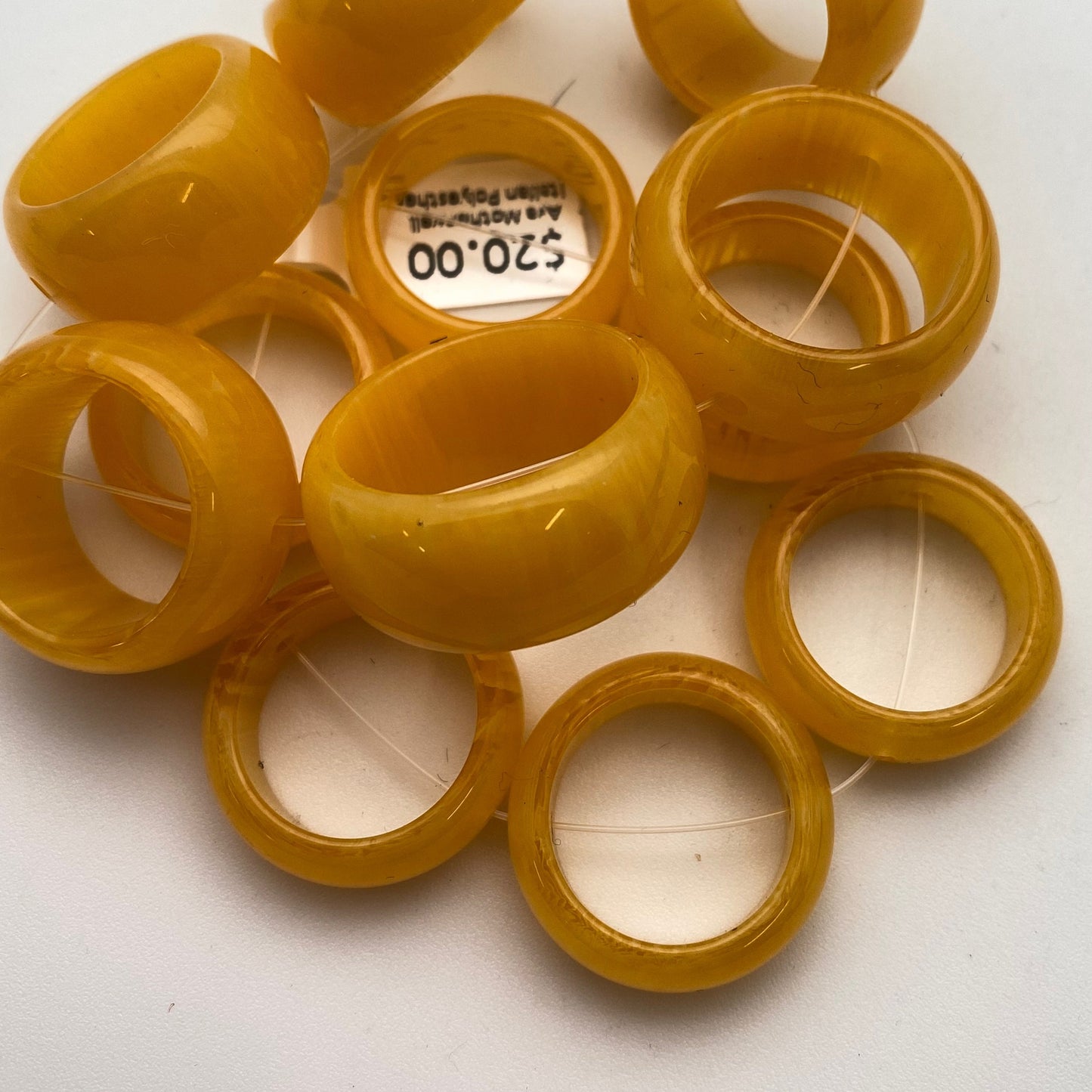 Ring Bead 22mm African Amber