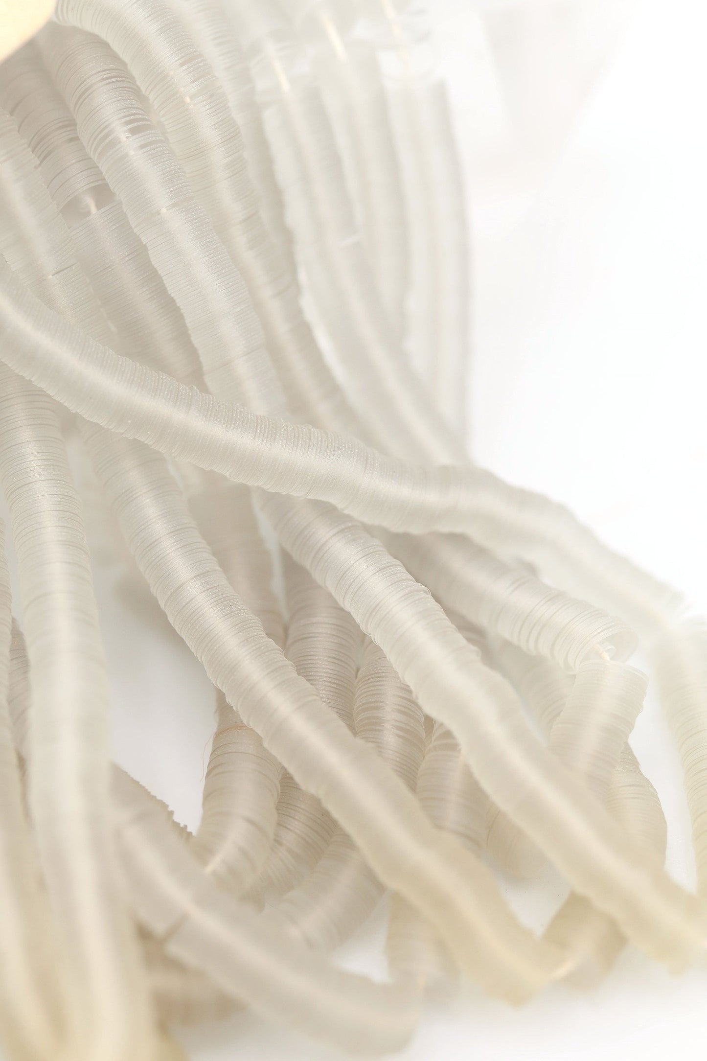 4mm Clear, Grey Vintage French Sequins, Flat Faced