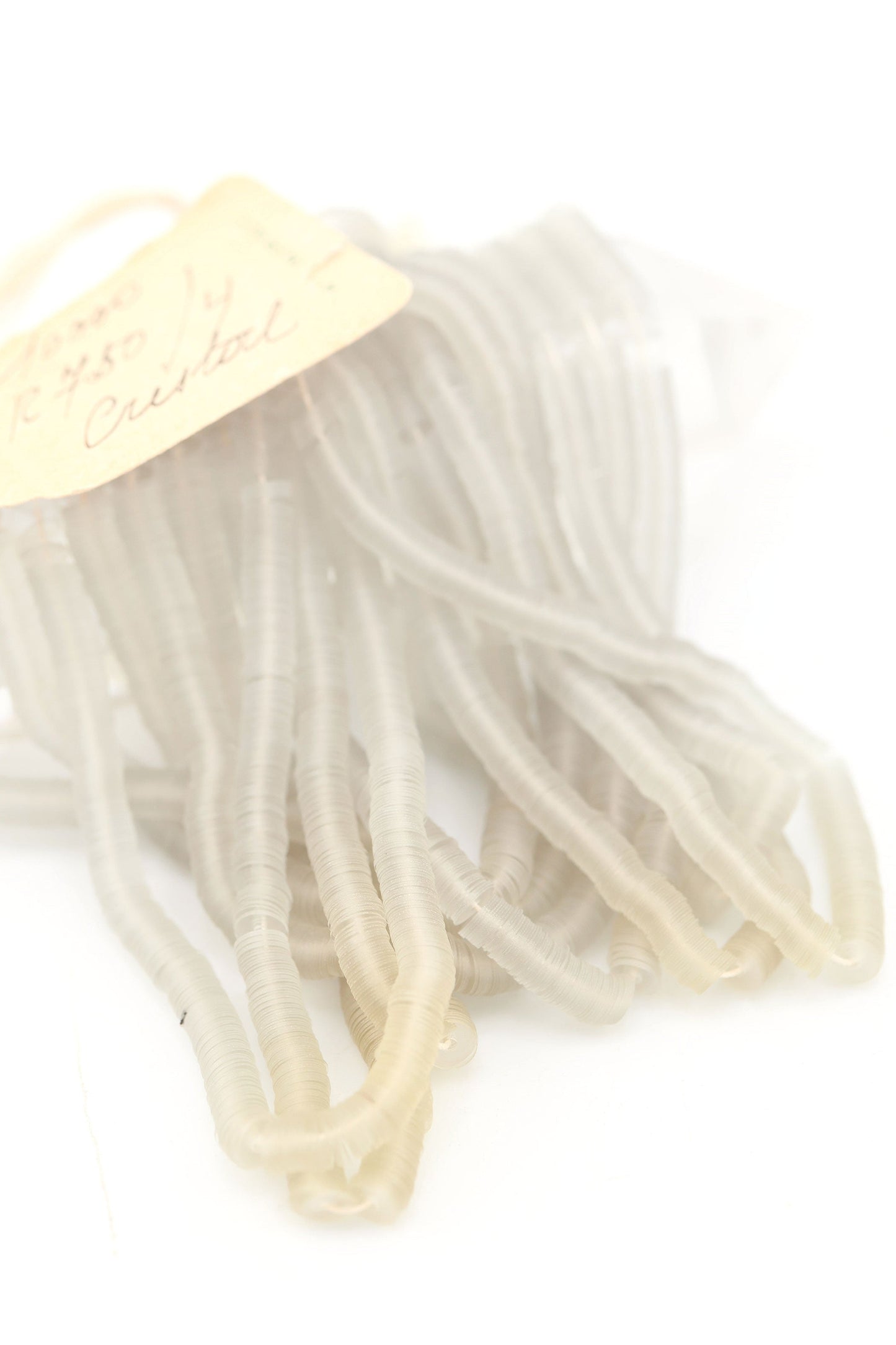 4mm Clear, Grey Vintage French Sequins, Flat Faced