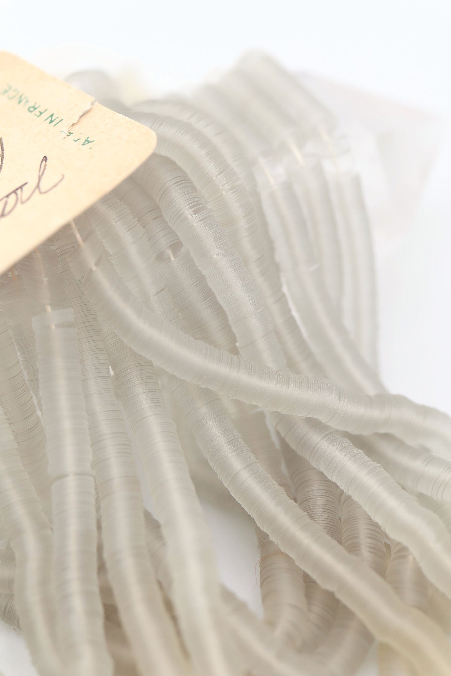 4mm Clear, Grey Vintage French Sequins, Flat Faced