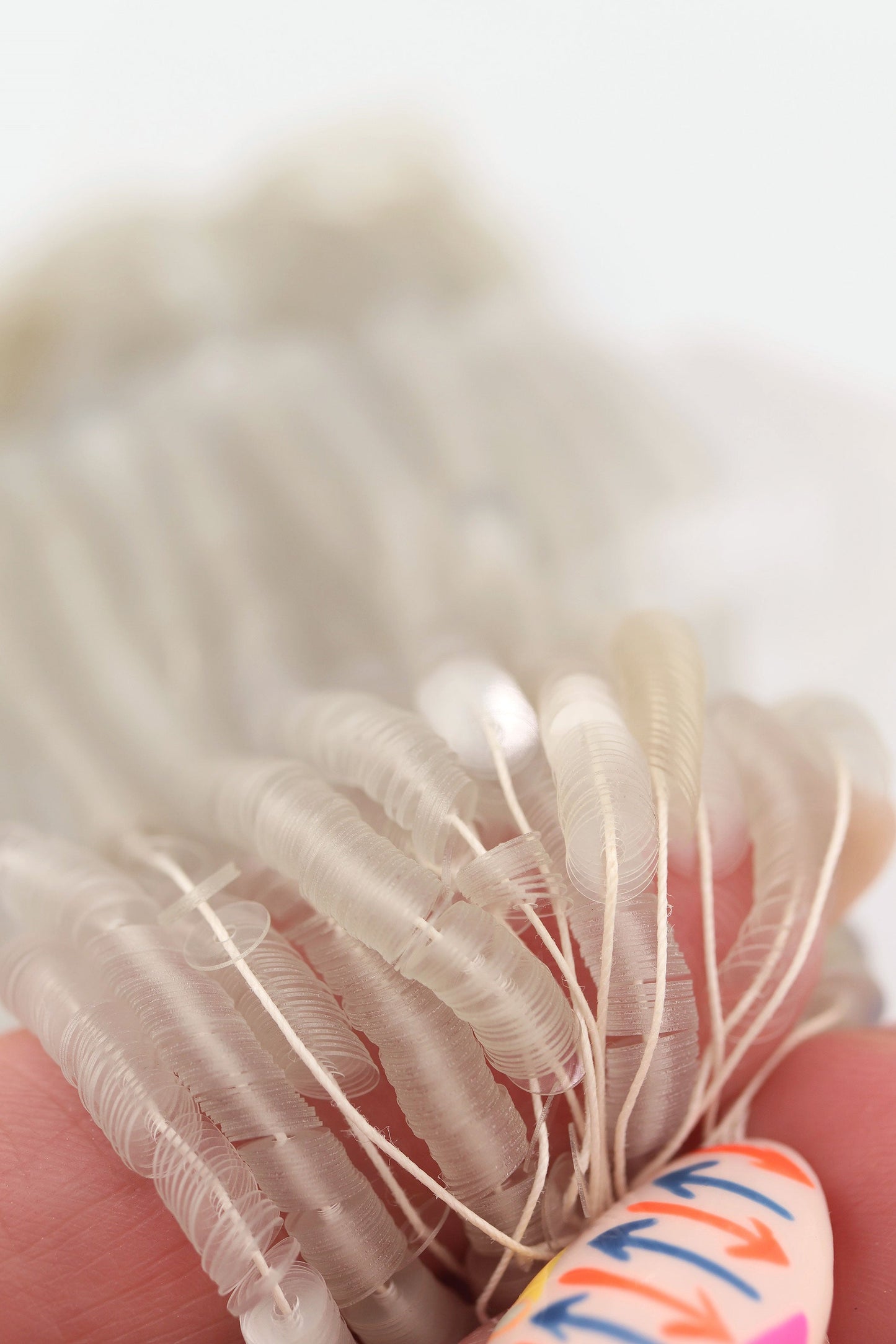 4mm Clear, Grey Vintage French Sequins, Flat Faced