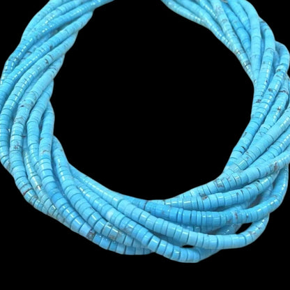 Rare Egyptian Turquoise Heishi Disk 4mm 5mm / Quantity Limited