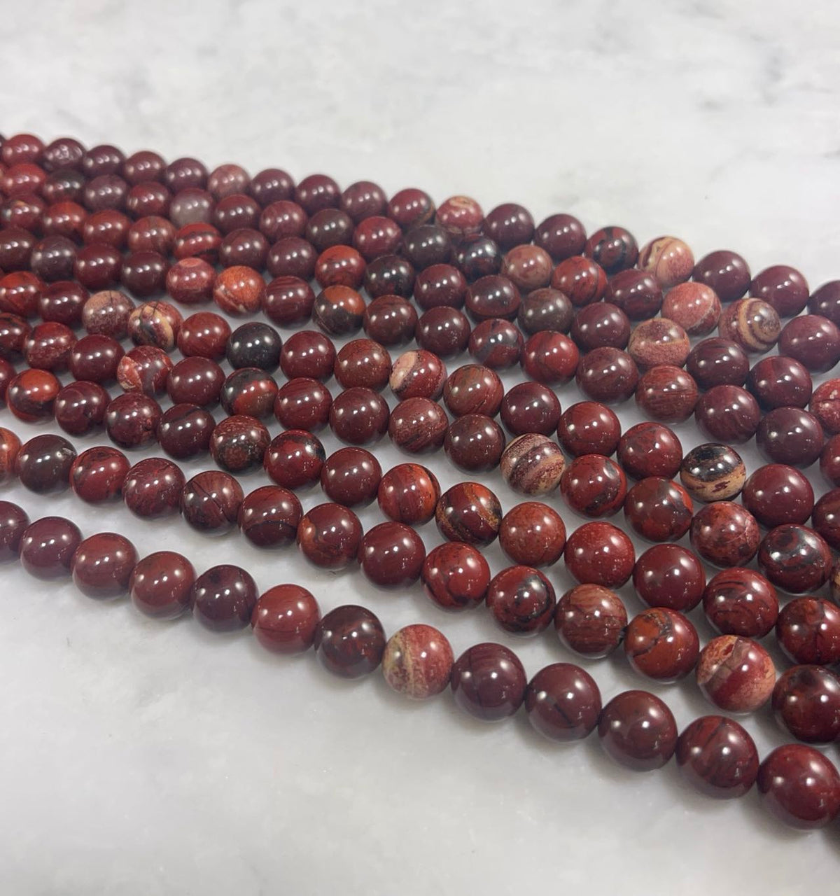 Apple Jasper aka Red Jasper Round