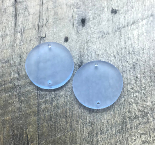 Light Blue Earring Components Pair - Lightweight Blanks - Jewelry Makers - CB&CO