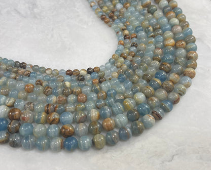 Aquatine Blue Calcite aka Lemurian Aquatine Round