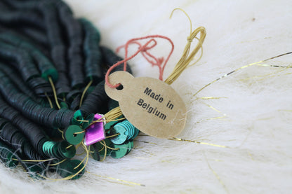 5mm Vintage Sequins: Shiny Green Jewelry Making Supplies