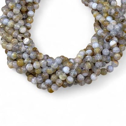 Dendritic Blue Lace Agate Round