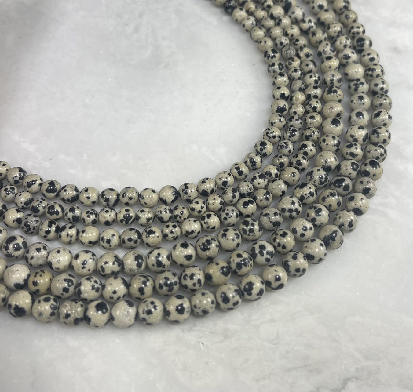 Dalmatian Jasper Round 6mm 8mm