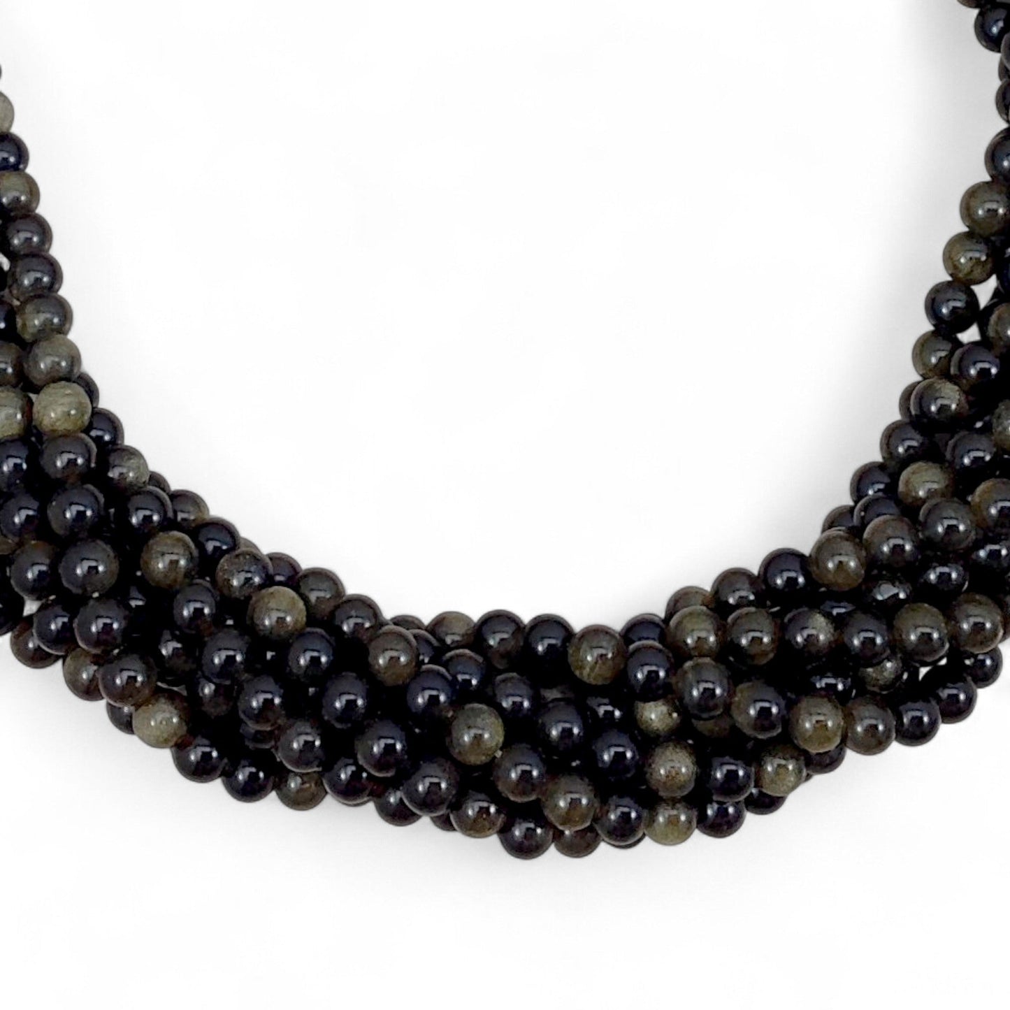 Golden Obsidian Round