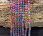 Mermaid Glass Beads aka Mystic Aura Quartz, Round 6mm 8mm
