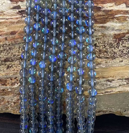 Mermaid Glass Beads aka Mystic Aura Quartz, Round 6mm 8mm