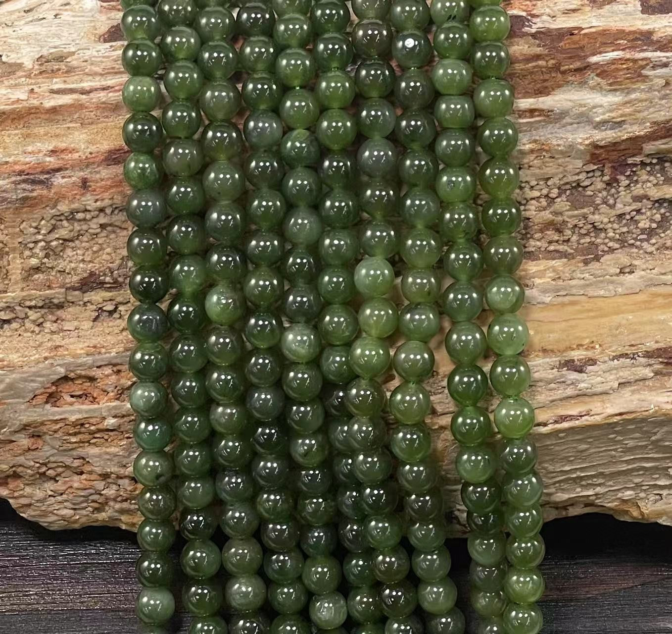 Nephrite aka Jade A Grade Round 6mm 8mm