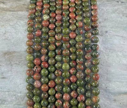 Unakite Round 6mm 8mm
