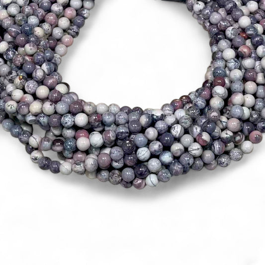 Porcelain Jasper Round 6mm 8mm