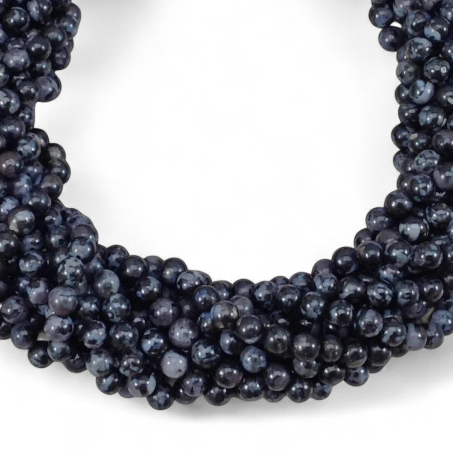 Indigo Gabbro aka Mystic Merlinite, Round 6mm 8mm