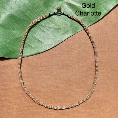 Multi Strand Seed Bead Necklaces - 6 Strand Short