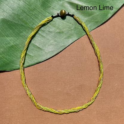 Multi Strand Seed Bead Necklaces - 6 Strand Short