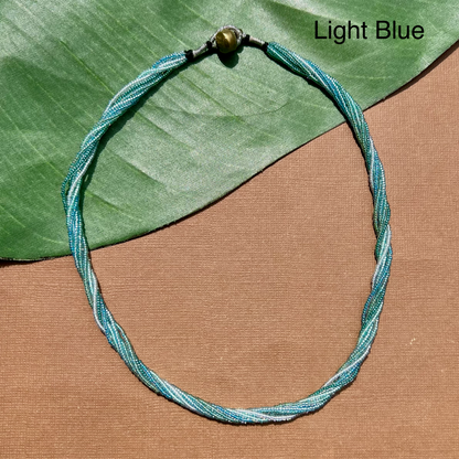 Multi Strand Seed Bead Necklaces - 6 Strand Short