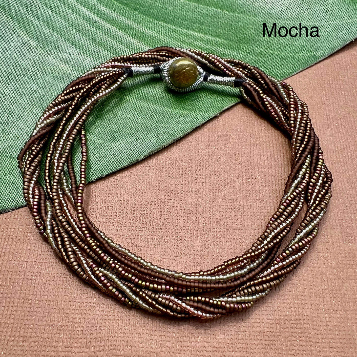 Multi Strand Seed Bead Necklaces - 6 Strand Short