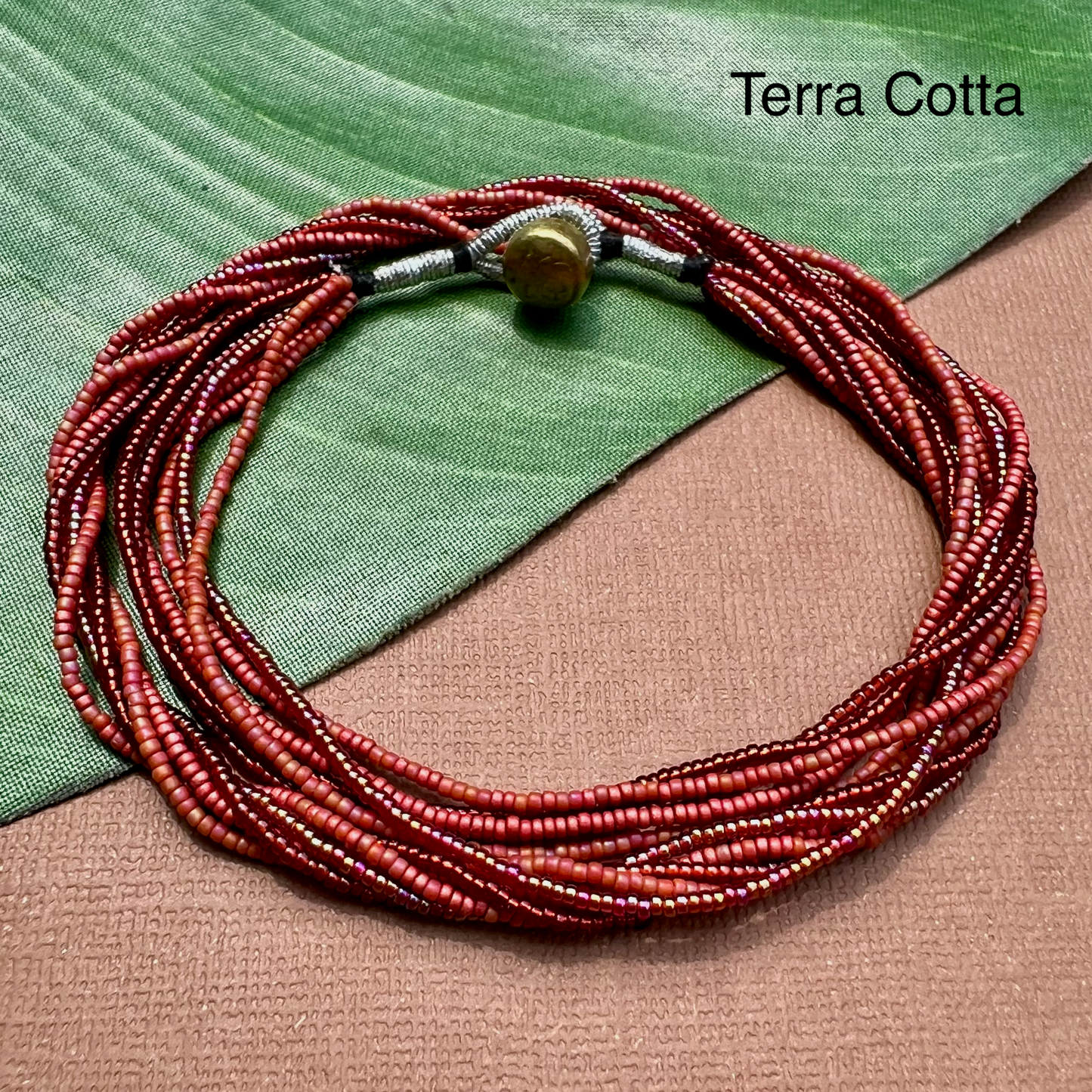 Multi Strand Seed Bead Necklaces - 6 Strand Short