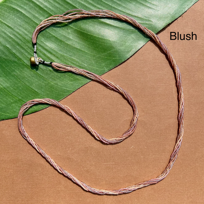 Multi Strand Seed Bead Necklaces - 6 Strand Long