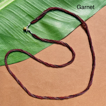 Multi Strand Seed Bead Necklaces - 6 Strand Long