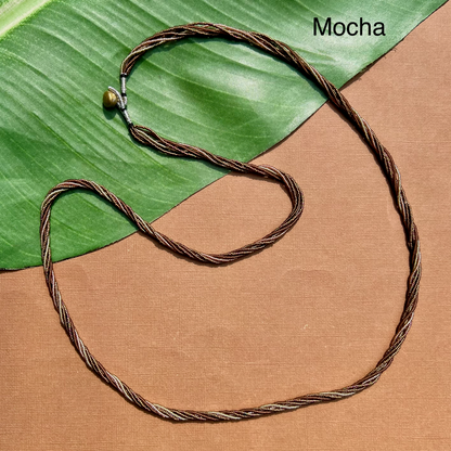 Multi Strand Seed Bead Necklaces - 6 Strand Long