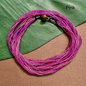 Multi Strand Seed Bead Necklaces - 6 Strand Long