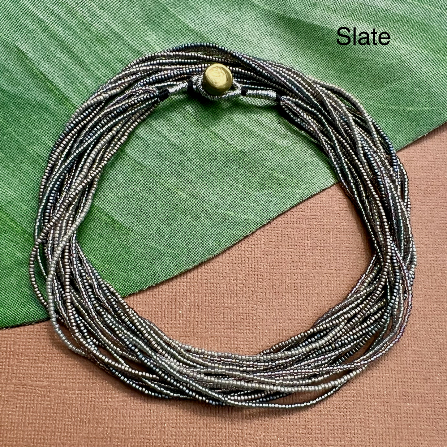 Multi Strand Seed Bead Necklaces - 6 Strand Long