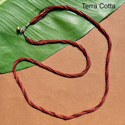 Multi Strand Seed Bead Necklaces - 6 Strand Long