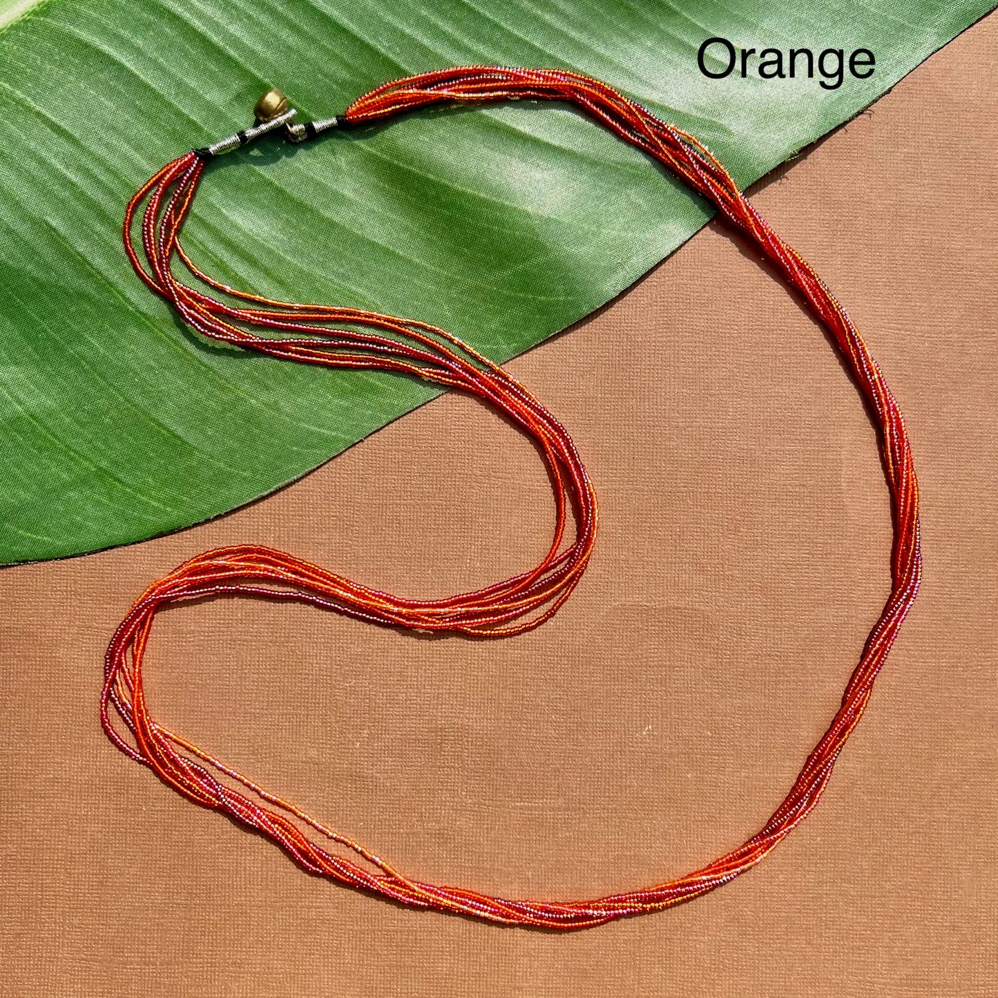 Multi Strand Seed Bead Necklaces - 6 Strand Long